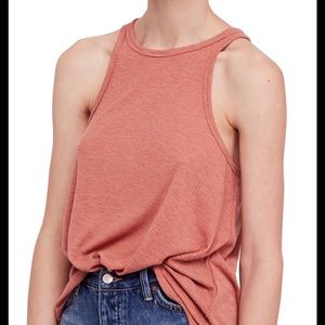Free People Mauve Long Beach Tank Mauve